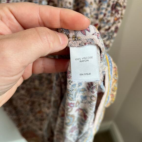 J.Jill Floral Maxi Dress XLP Boho Lightweight Flowy Comfort Chic Cottagecore - Picture 5 of 10